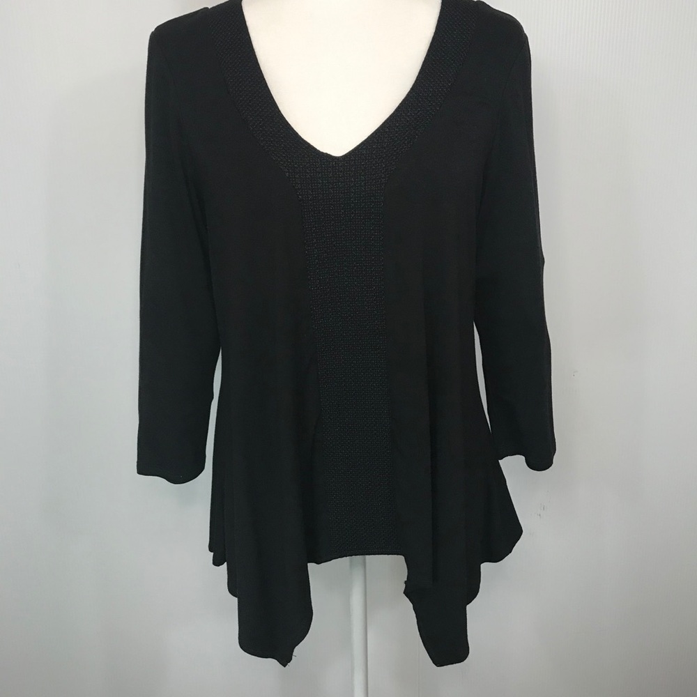 Adrianna Papell Embroidered Tunic Top - Size: M - Picture 11 of 16